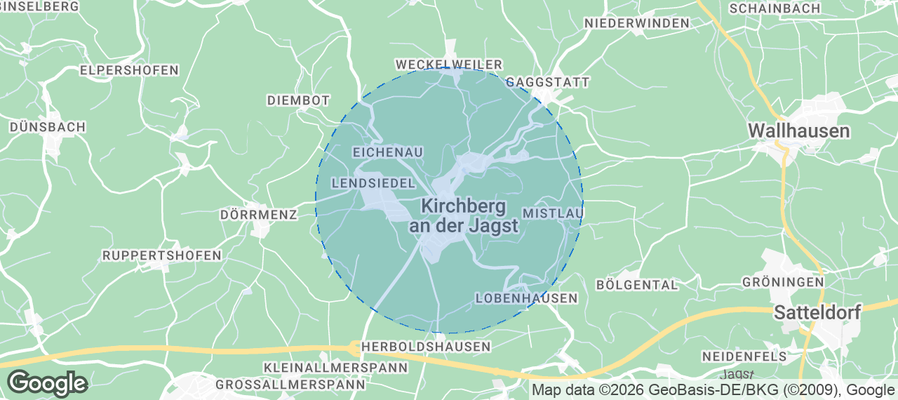 Kirchberg an der Jagst Airbnb map